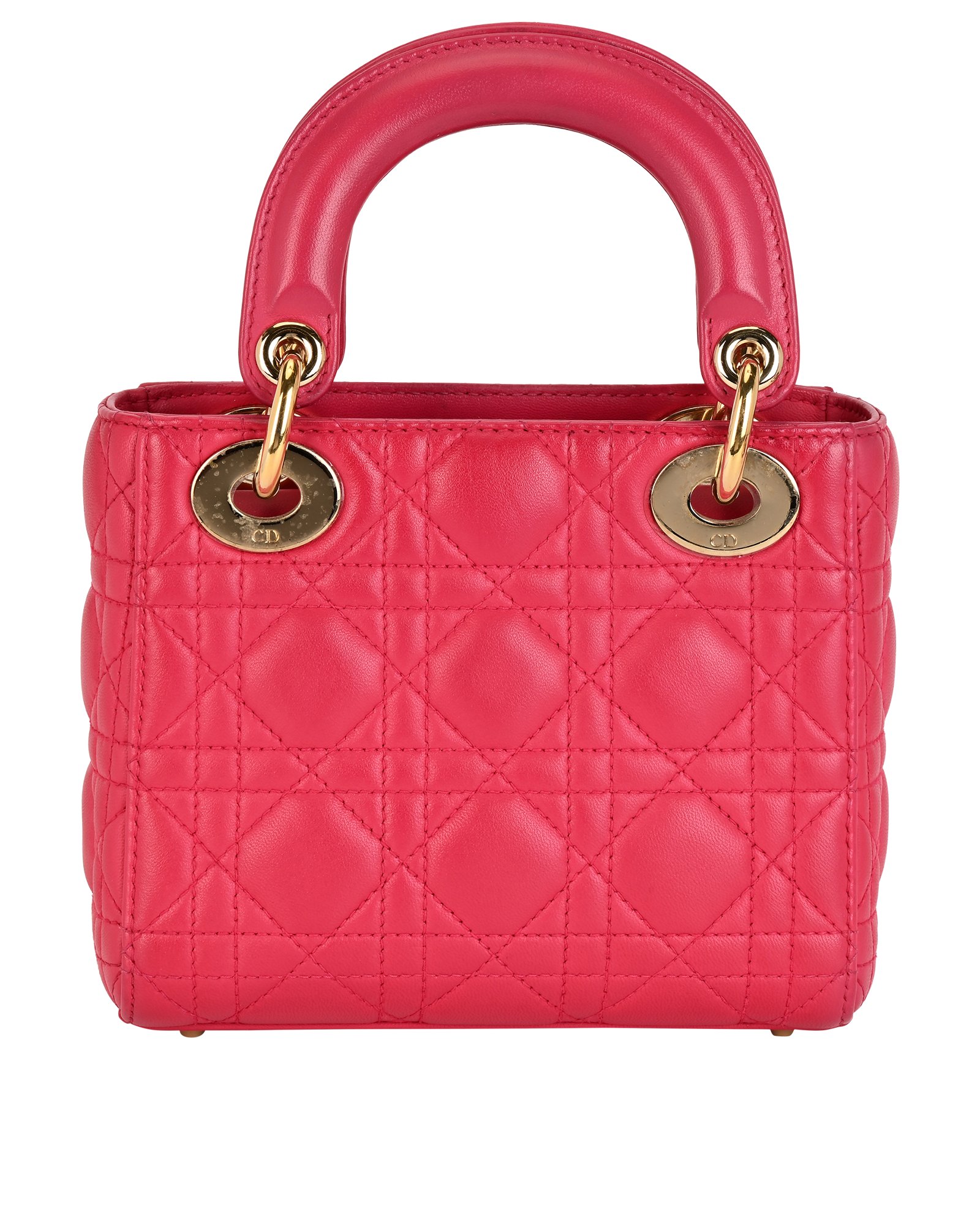 Lady Dior Mini, &pound;2,600, Handbags, Pink, Leather, Back view